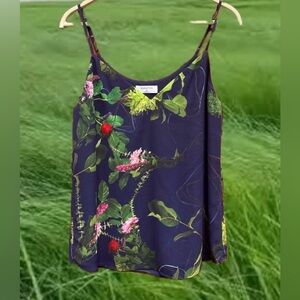 🌹 Babaton Everly Dark Blue Floral Camisole